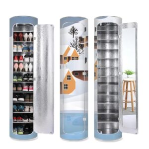Tủ giày thông minh khử khuẩn xoay 360 độ kèm gương và khử mùi