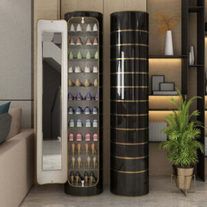 Tủ giày thông minh khử khuẩn xoay 360 độ kèm gương và khử mùi